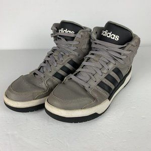Adidas Entrap Mid Sneakers Gray‎ & Black Basketball Shoes Ortholite Men’s 9 READ